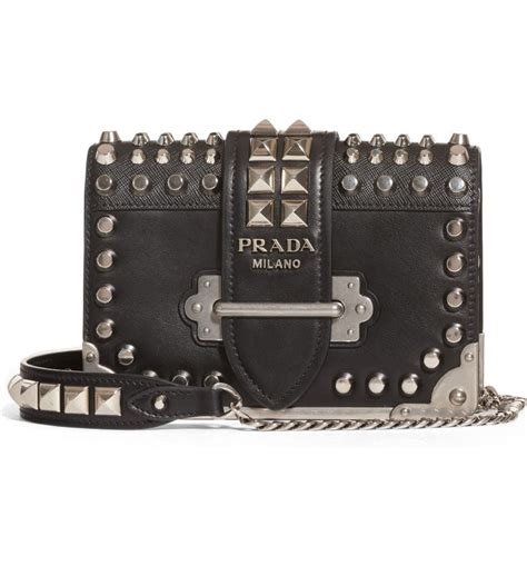 prada cahier bag inside|Prada cahier studded bag.